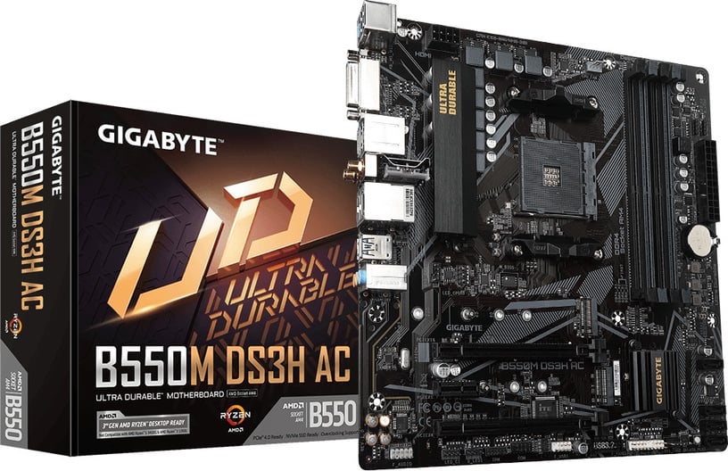 Материнская плата Gigabyte B550M DS3H AC