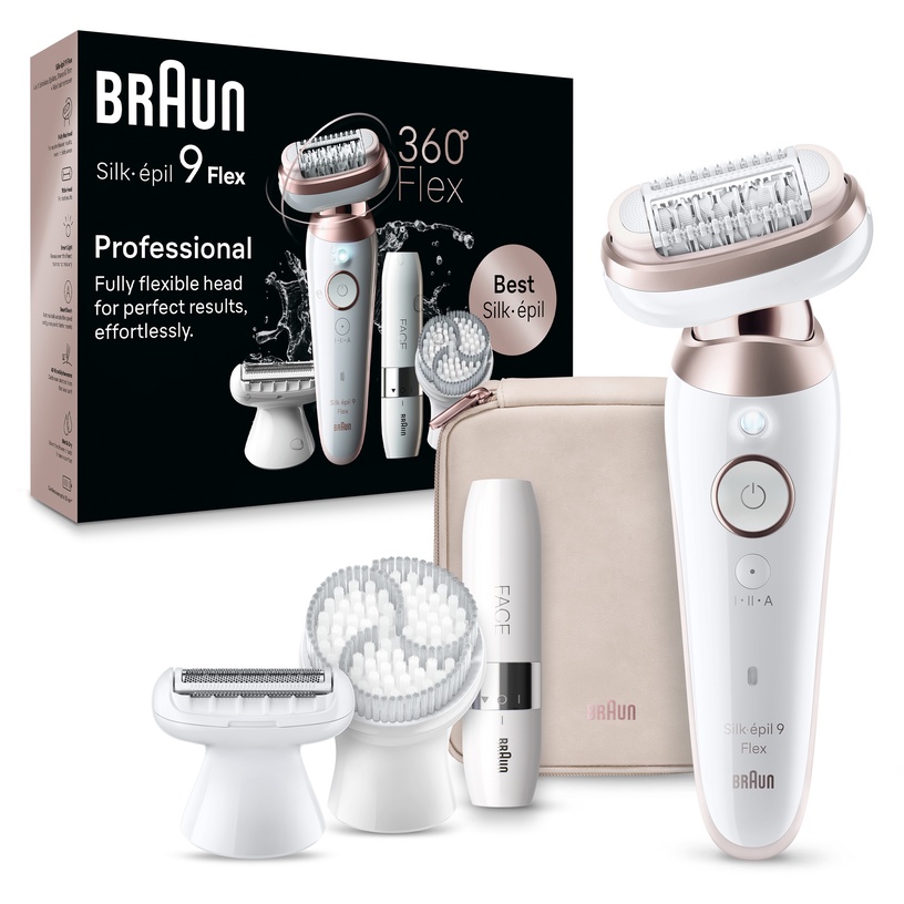 Epilaator Braun Silk•épil 9 Flex SES9-360 3D +FS1000 FACE