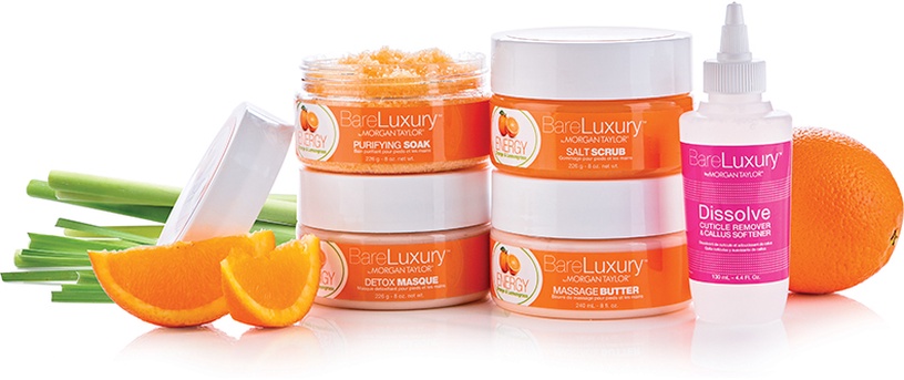 Küünesool Morgan Taylor Bare Luxury Energy Orange & Lemongrass Purifying Soak, 226 g