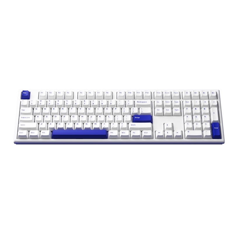 Клавиатура Akko MG108B V3 Pro Cream Blue, Английский (US), синий/белый, беспроводная