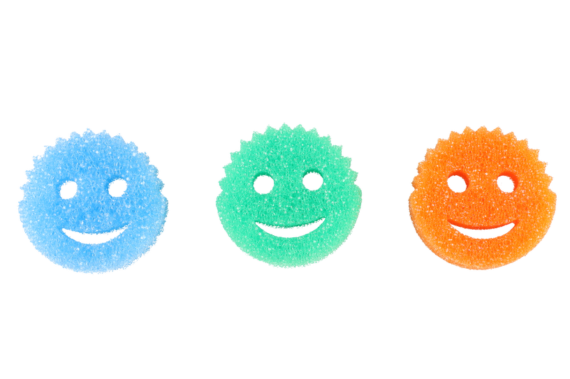 Абразивная губка Scrub Daddy Colors 619615, многоцветный, 3 шт.