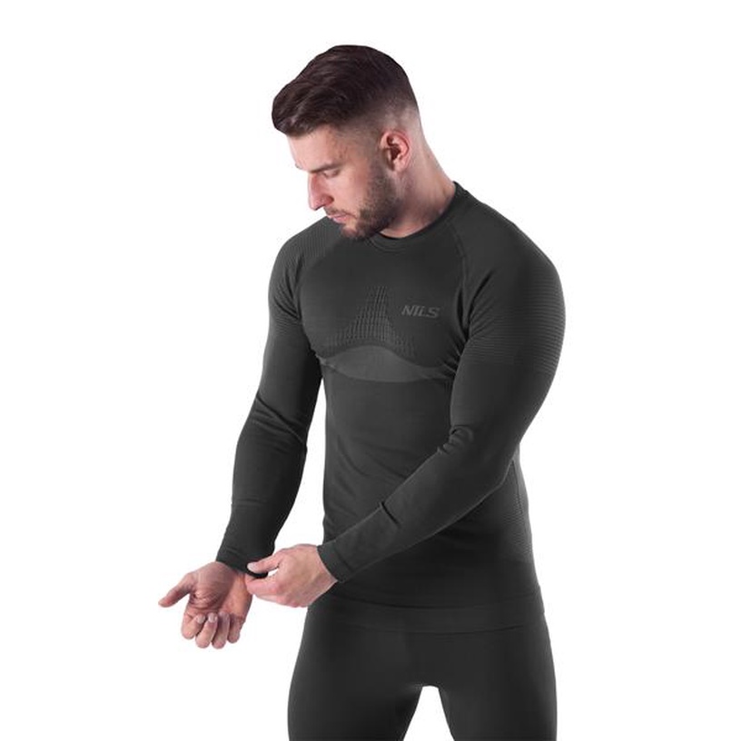 Термобелье, мужские Nils Magnus BTZ0464, черный, L/XL