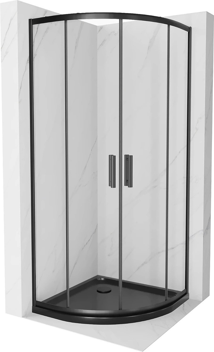 Dušas kabīne Mexen Rio 863-080-080-70-00-4170B, pusapaļā, 80 cm x 80 cm x 190 cm