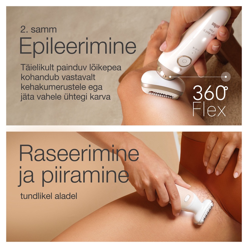 Epilaator Braun Silk•épil 9 Flex SkinSpa SES9-481, valge