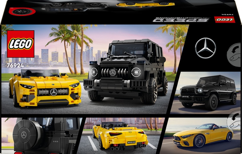 Konstruktor LEGO® Speed Champions Mercedes-AMG G 63 & Mercedes-AMG SL 63 76924