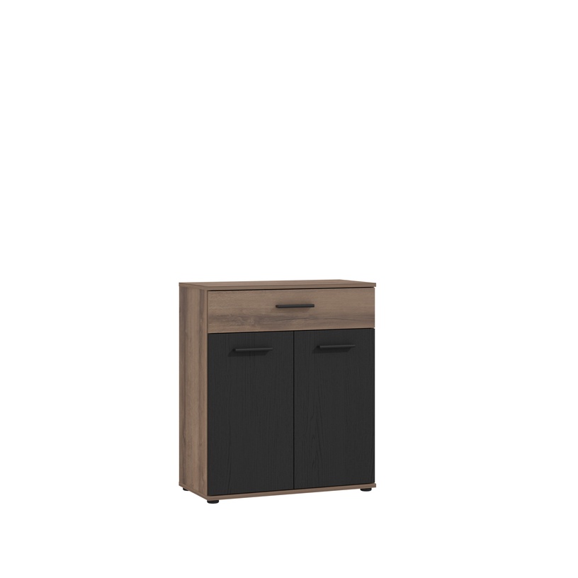 Комод Forte TOKK221-N09, коричневый/черный, 34.1 см x 69.9 см x 81.7 см