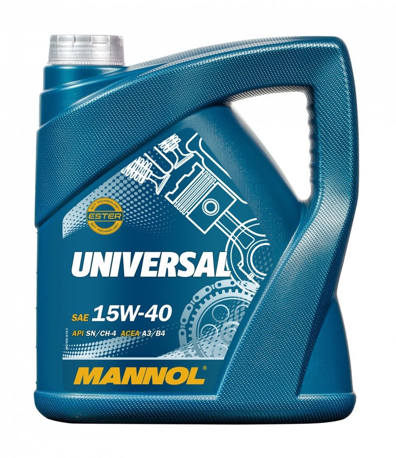 Motoreļļa Mannol Universal 15W - 40, minerālu, 5 l
