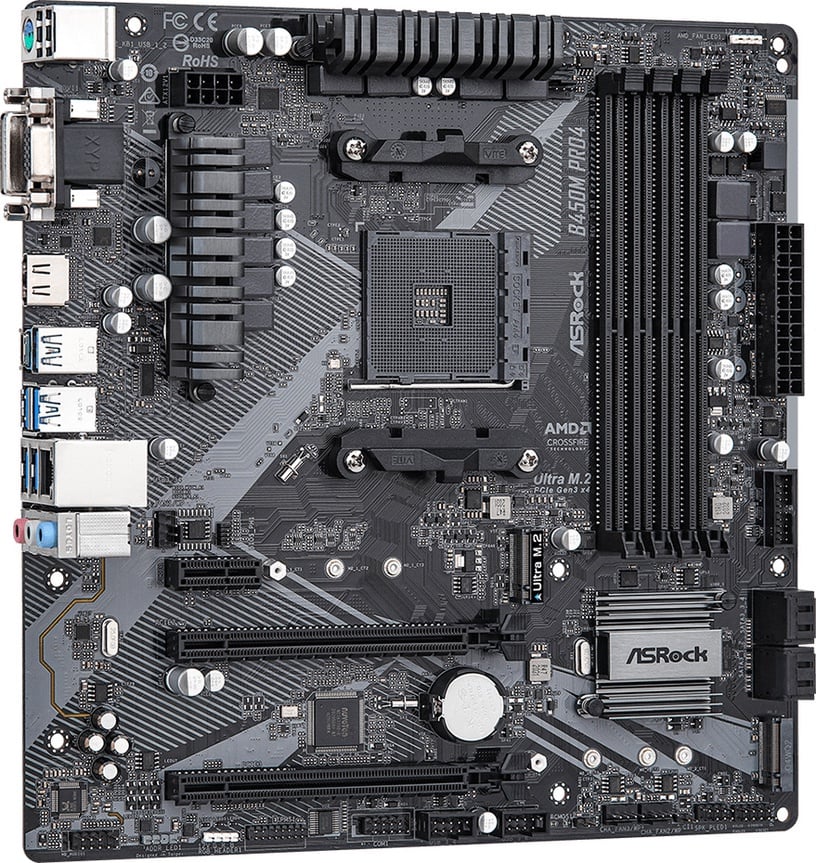 Материнская плата ASRock B450M Pro4 R2.0