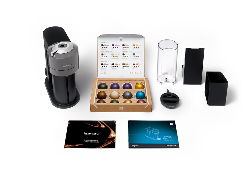 Kapsulas kafijas automāts Nespresso Vertuo Next Dark Grey, pelēka