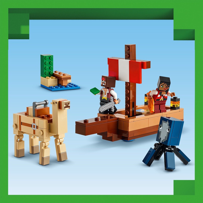 Konstruktors LEGO® Minecraft Pirātu kuģa ceļojums 21259