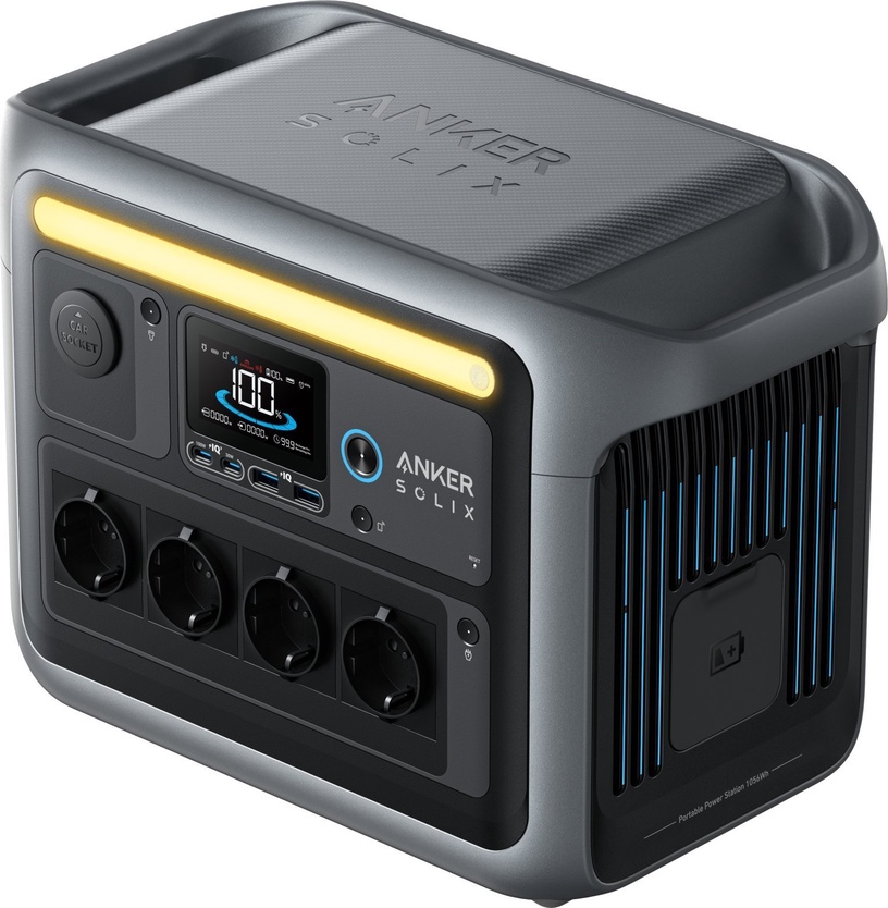 Портативная электростанция Anker SOLIX C1000, 1800 Вт, черный/серый