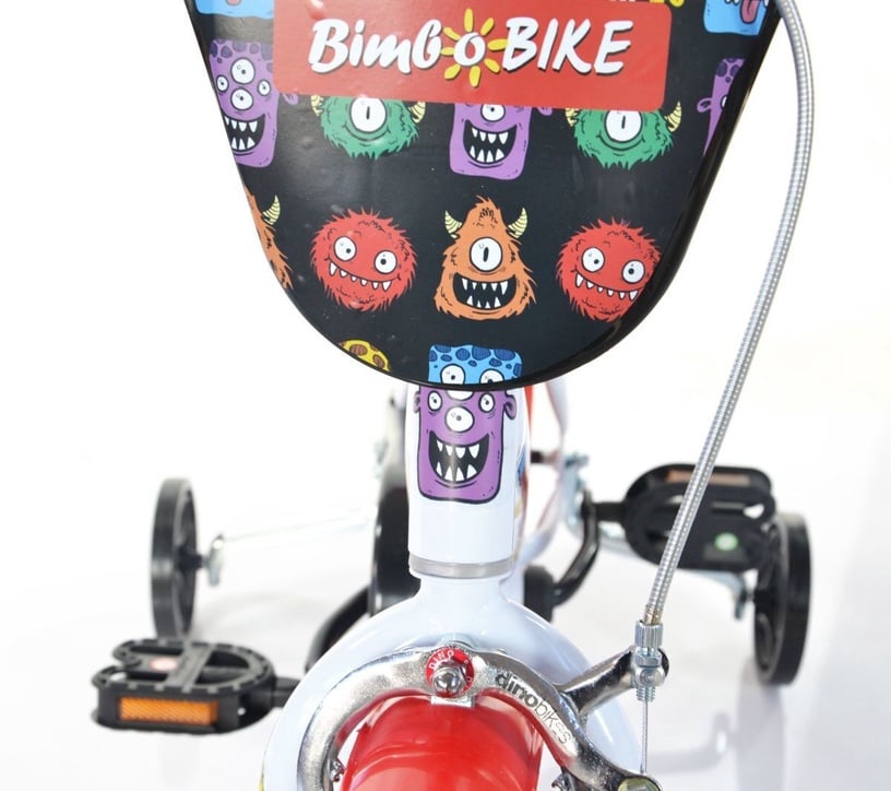 Велосипед Bimbo Bike, детские, белый/красный, 12″ (поврежденная упаковка)