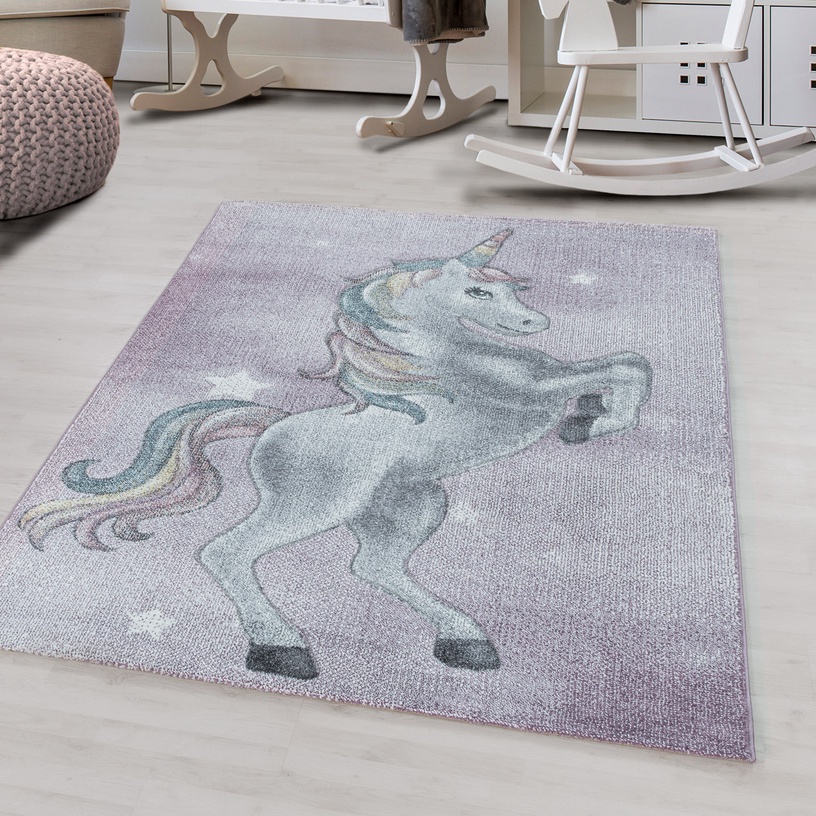Paklājs iekštelpu Funny Unicorn 2002902102, violeta, 290 cm x 200 cm
