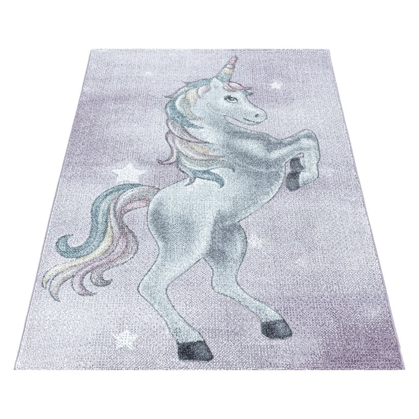 Paklājs iekštelpu Funny Unicorn 2002902102, violeta, 290 cm x 200 cm