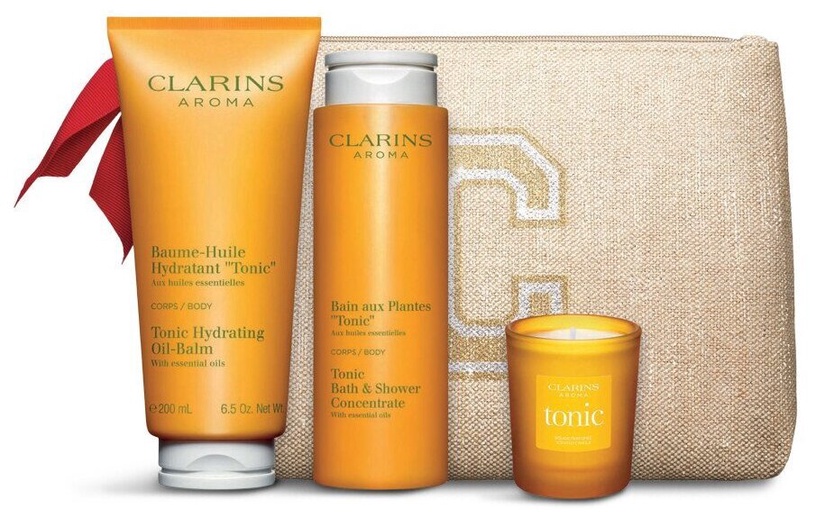 Ķermeņa kopšanas līdzekļu komplekts Clarins Aroma Ritual, 400 ml, 3 gab.