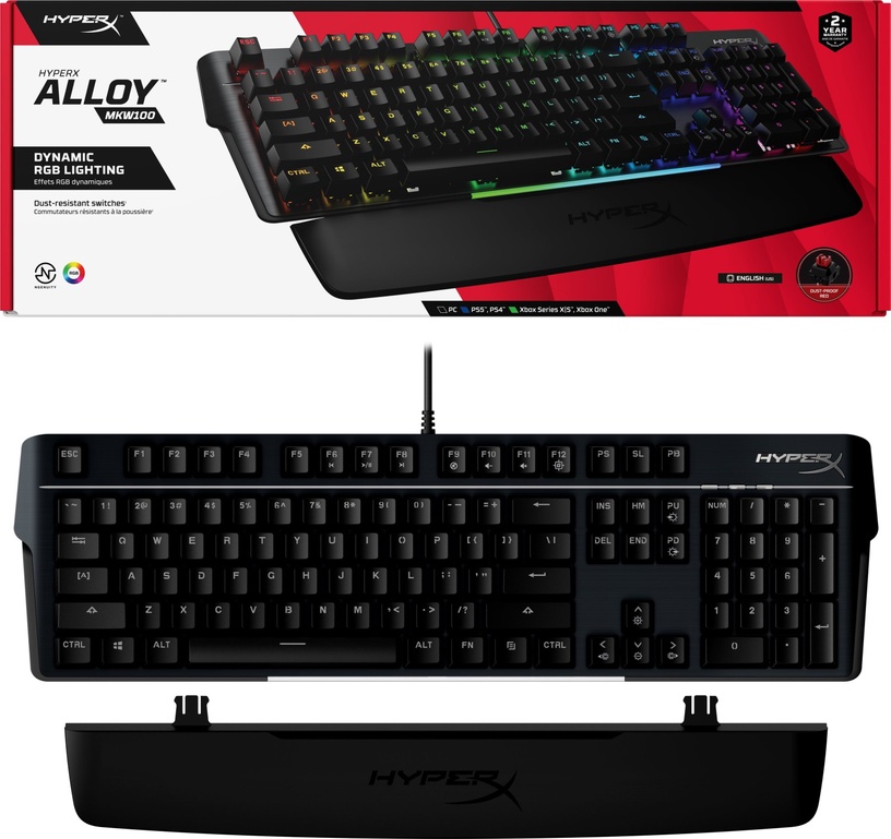 Клавиатура HyperX Alloy MKW100 TTC RED, EN, черный