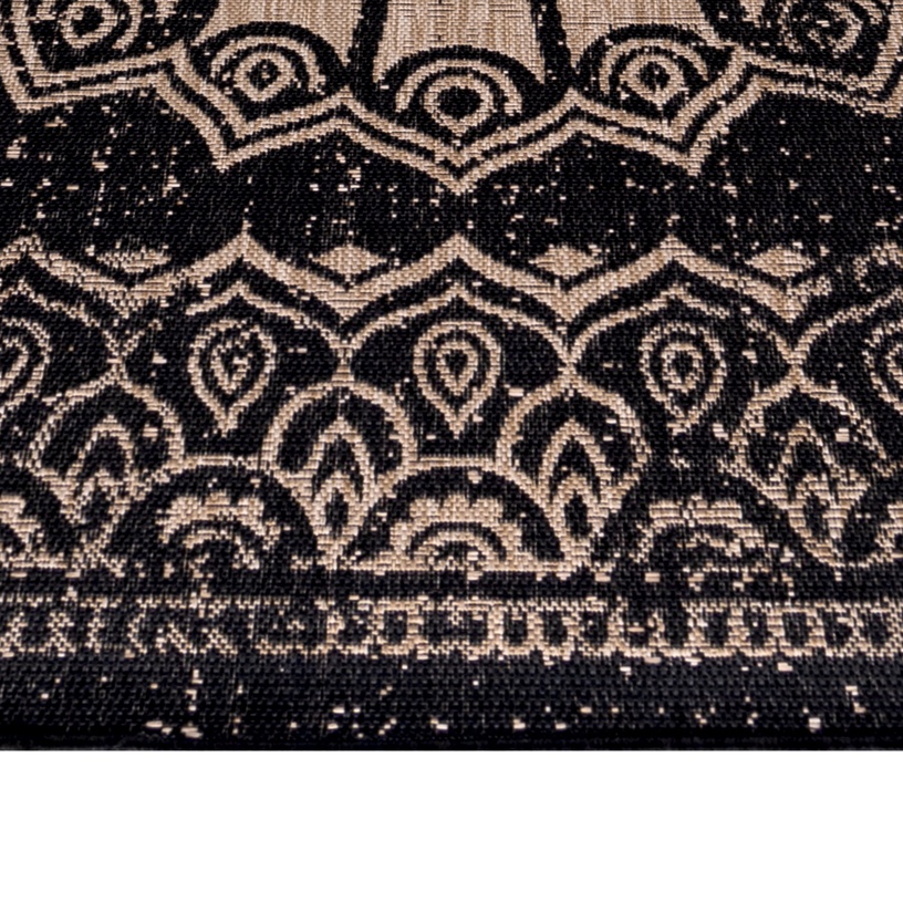 Vaip väliterrassidele Sunny Vintage 4417, must, 150 cm x 80 cm