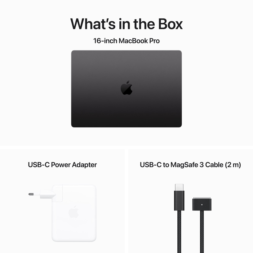 Sülearvuti Apple MacBook Pro 16 MRW13ZE/A, Apple M3 Pro, 18 GB, 512 GB, 16 ", must, inglise (int)