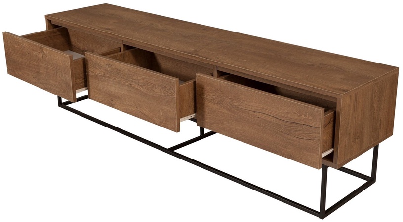 TV-laud Kalune Design Milo, must/pähklipuu, 180 cm x 40 cm x 50 cm