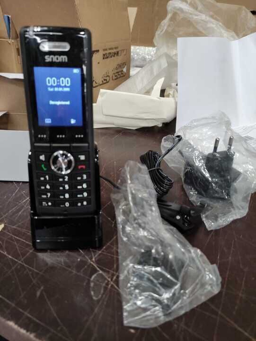 Bezvadu, stacionārie telefoni Snom M65, melna (bojāts iepakojums)