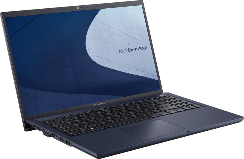 Sülearvuti Asus ExpertBook B1500CEAE-BQ3937X PL, i3-1115G4, 8 GB, 512 GB, 15.6 ", Intel HD, sinine/must, en