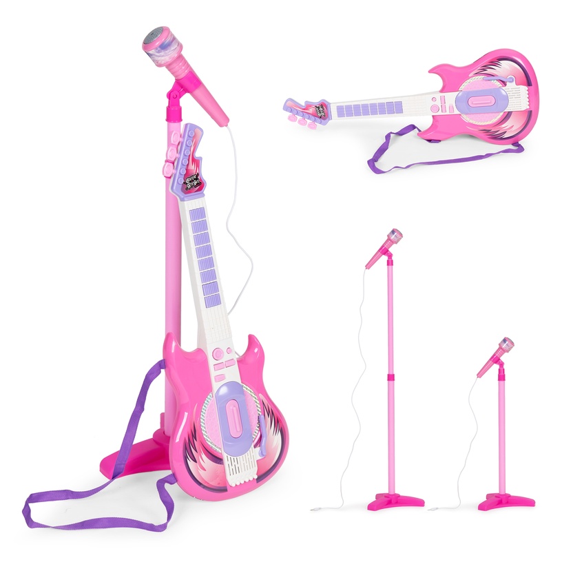 Комплект гитары и микрофона EcoToys Rock Star