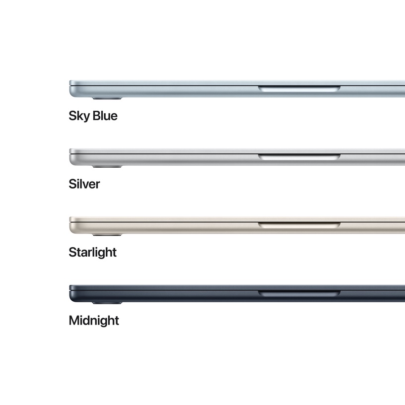 Sülearvuti Apple MacBook Air 13, M4, 16 GB, 256 GB, 13.6 ", 8-Core GPU, midnight, inglise (int)