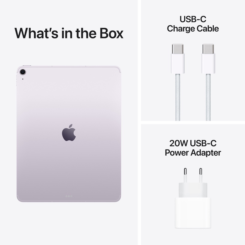 Планшетный компьютер Apple iPad Air M3 Wi-Fi + Cellular, 13″, 8GB/512GB, 5G, purple