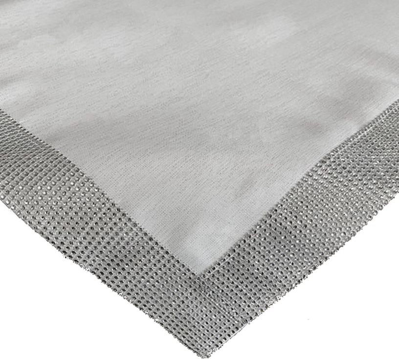 Salvrätik ruut OHE01-1, valge/hõbe, 85 x 85 cm