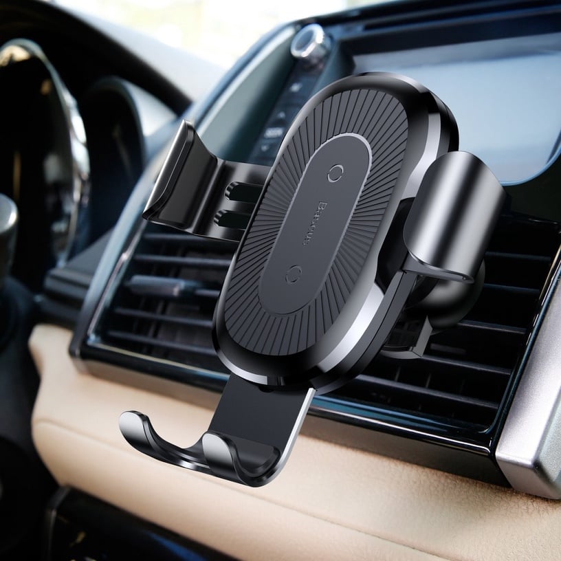 Auto telefona turētājs Baseus Gravity With Qi Charger, 4 - 6.5 "