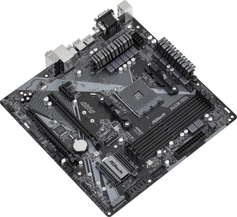 Материнская плата ASRock B450M Pro4 R2.0