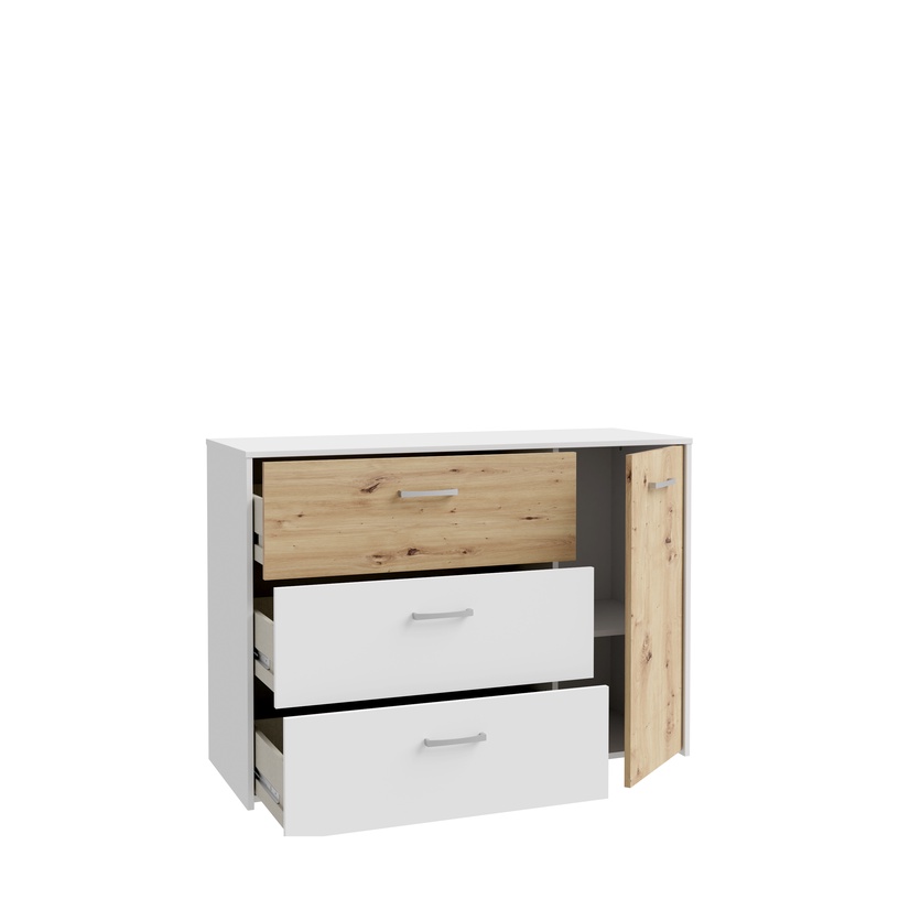 Комод Domoletti CUGK221R-C853, белый, 41.5 см x 113.1 см x 80.2 см