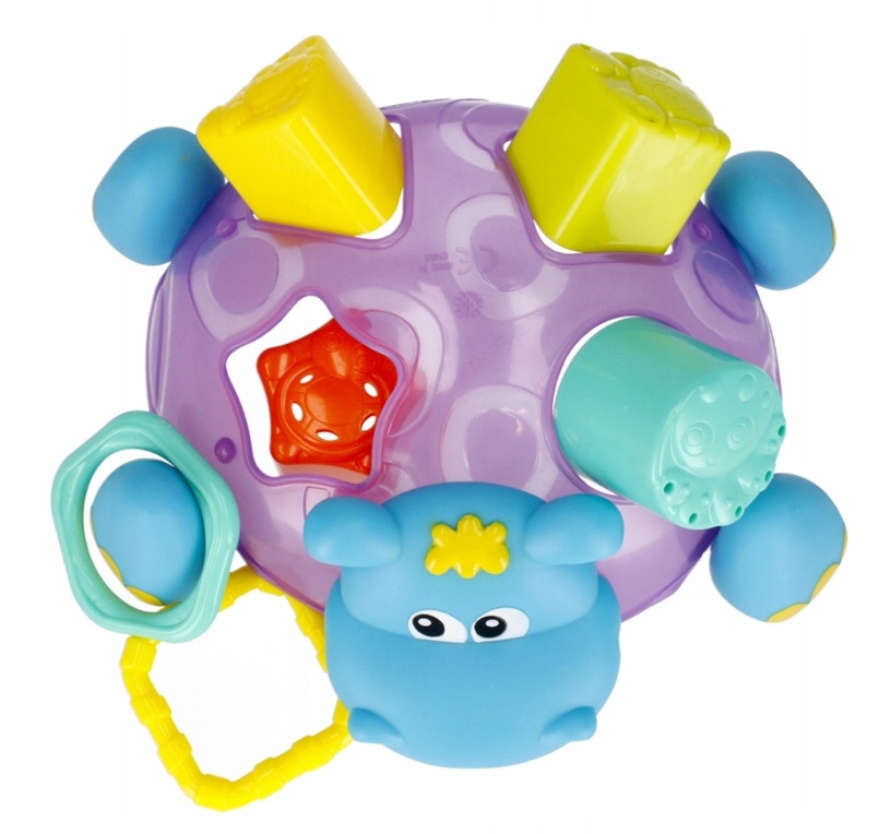 Vannitoa mänguasjade komplekt Playgro Hippo Sort & Stack, mitmevärviline