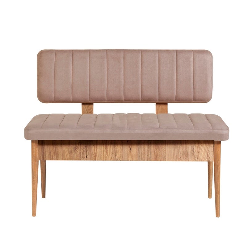 Ēdamistabas komplekts Kalune Design Vina, priedes/gaiši rozā
