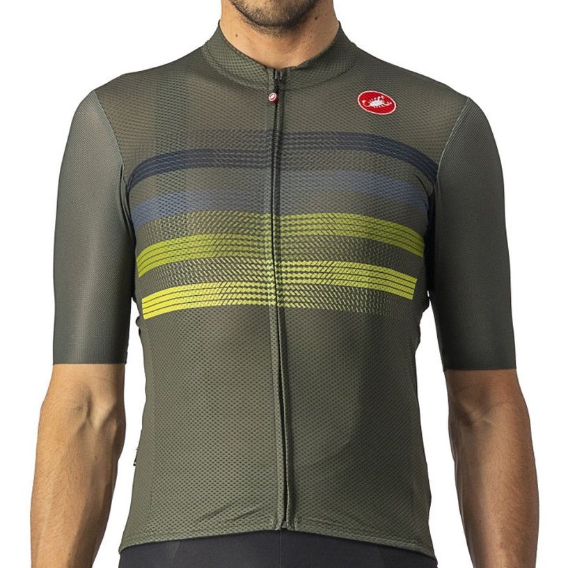 Термофутболка, мужские Castelli Endurance Pro, зеленый, M