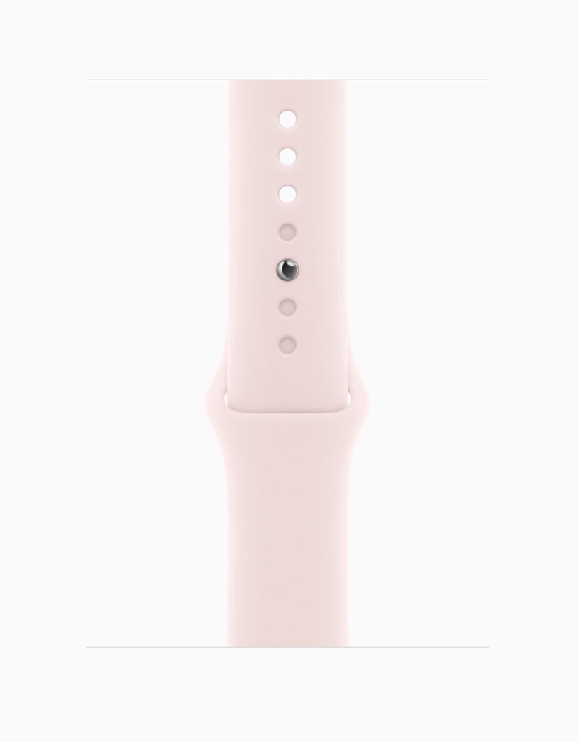 Viedais pulkstenis Apple Watch Series 9 GPS + Cellular 45mm Pink Aluminium Light Pink Sport Band M/L, rozā