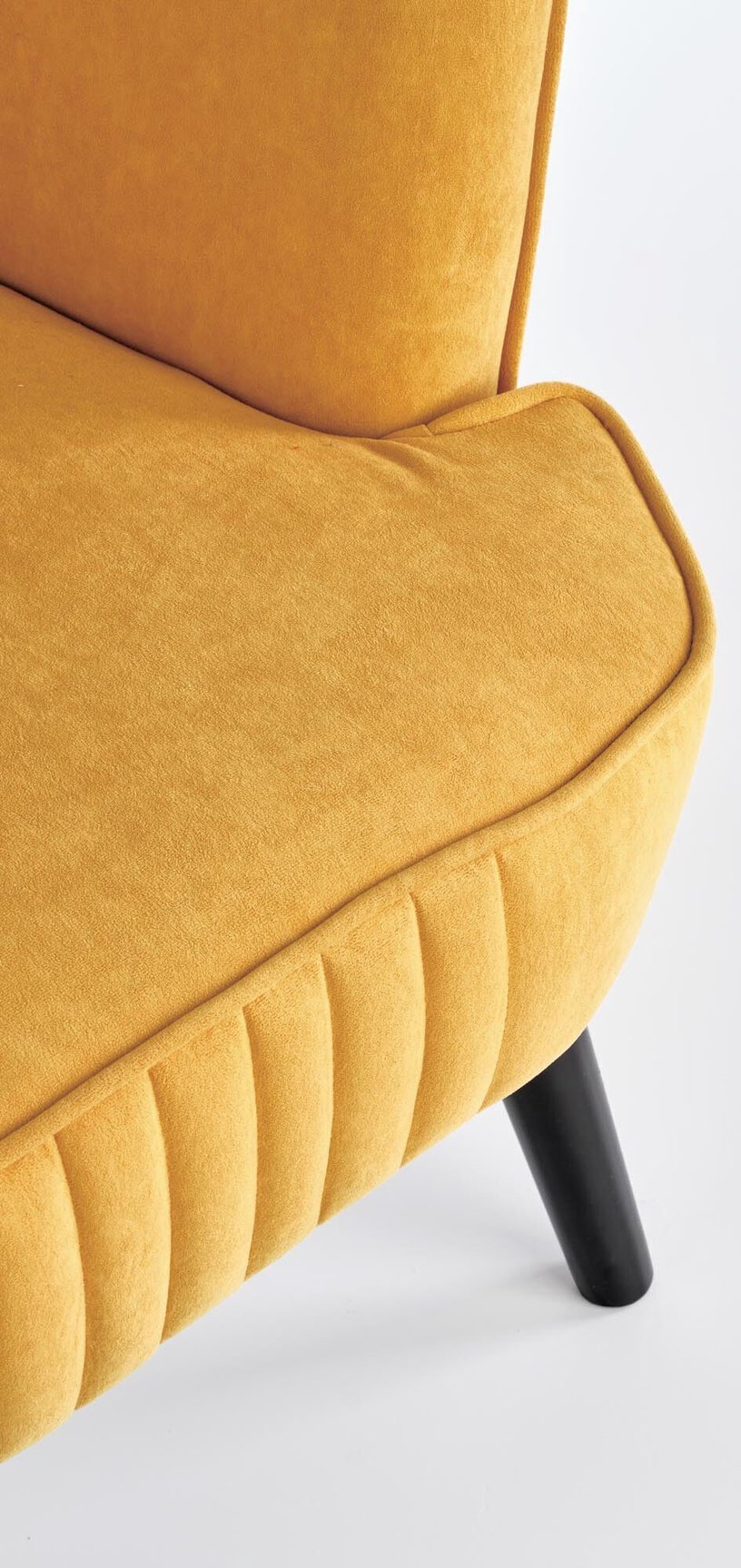 Tugitool Delgado Mustard, 75 cm x 70 cm x 100 cm (defekti/puudusega kaup)