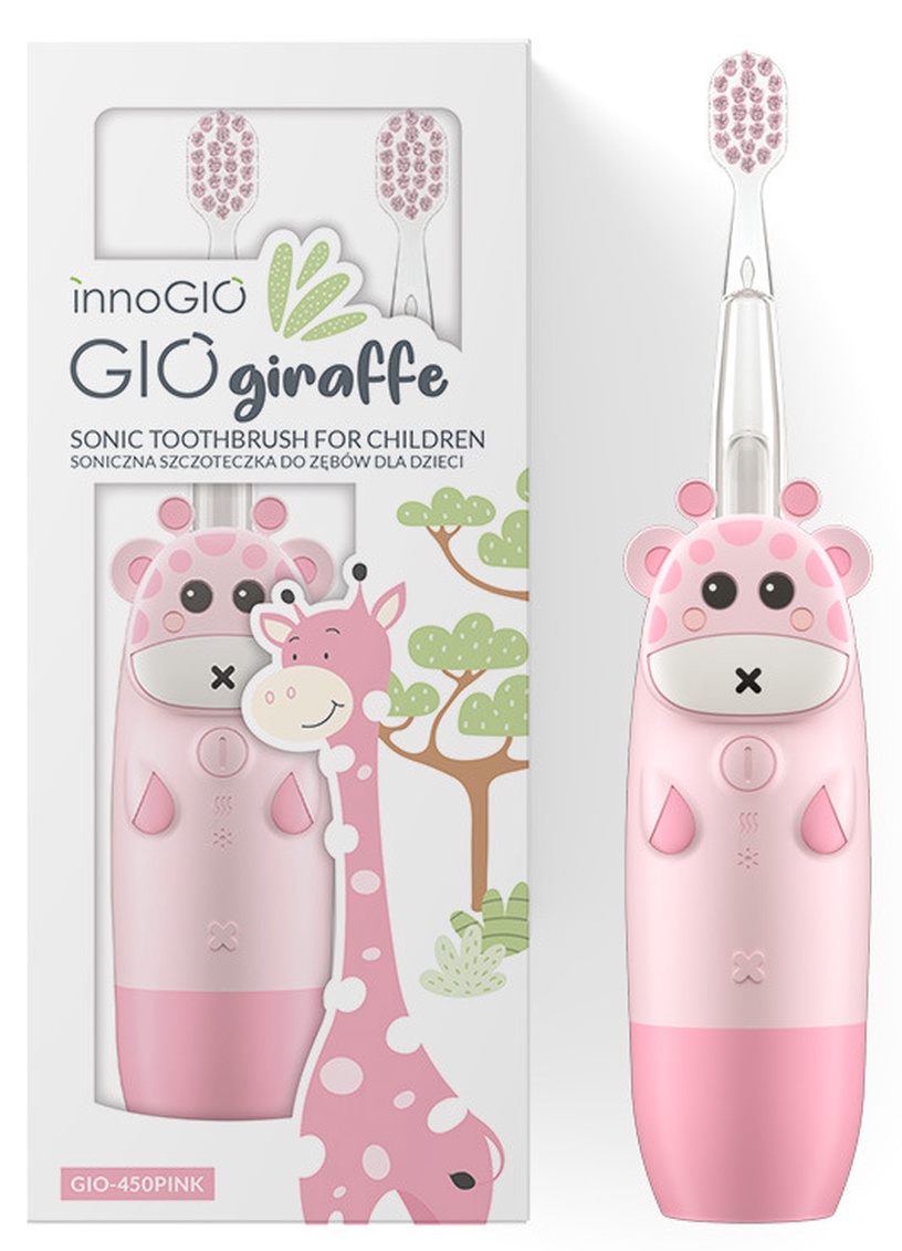 Elektriskā zobu birste InnoGIO GioGiraffe, rozā