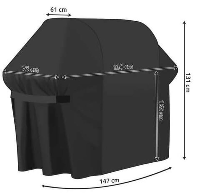 Grila pārvalks Kaminer, 130 cm x 75 cm x 131 cm