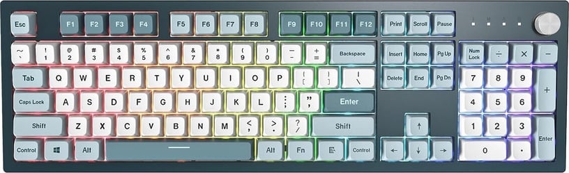 Klaviatūra Montech Freedom Gateron G Pro 2.0 YELLOW, Angļu (US), pelēka