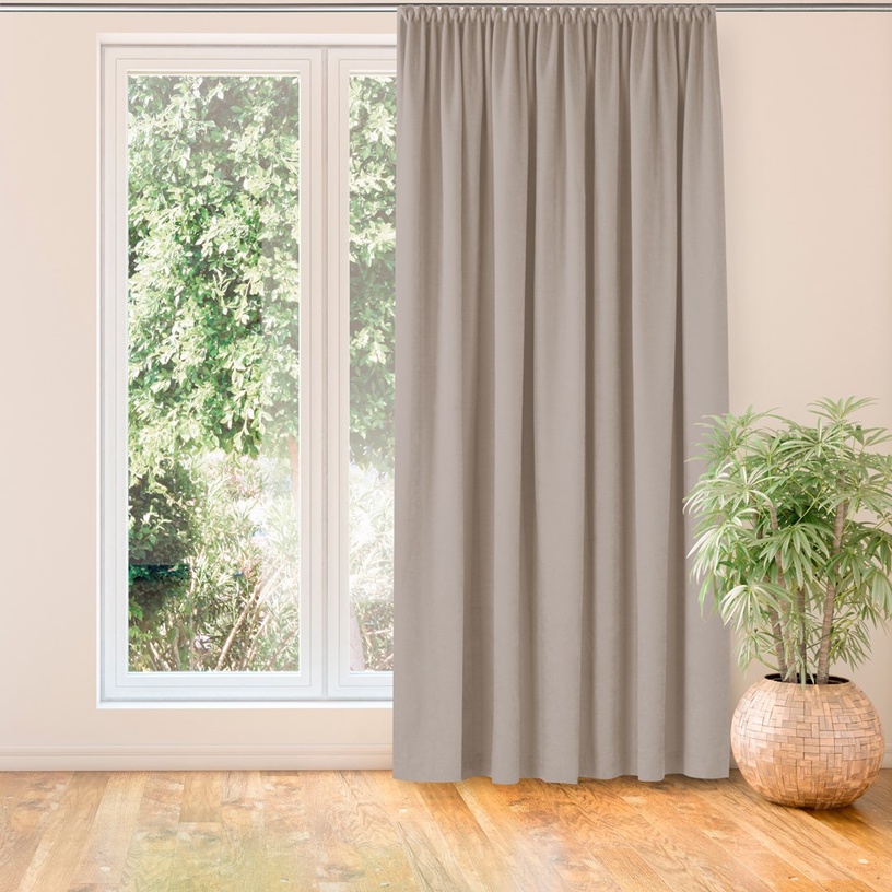 Nakts aizkari Homede Milana, rozā, 140 cm x 270 cm