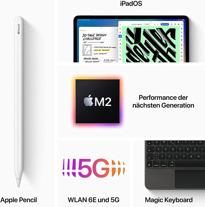 Планшет Apple iPad Pro 11" Wi-Fi + Cellular 512GB - Space Gray 2022