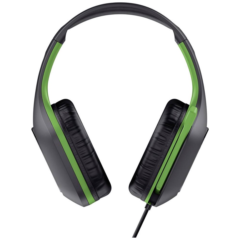 Проводные наушники Trust GTX 415 Zirox, черный/зеленый