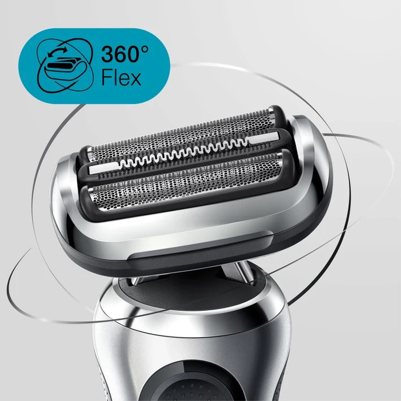 Бритва для бороды Braun Series 7 71-S4200cs, li-ion, серебристый/черный