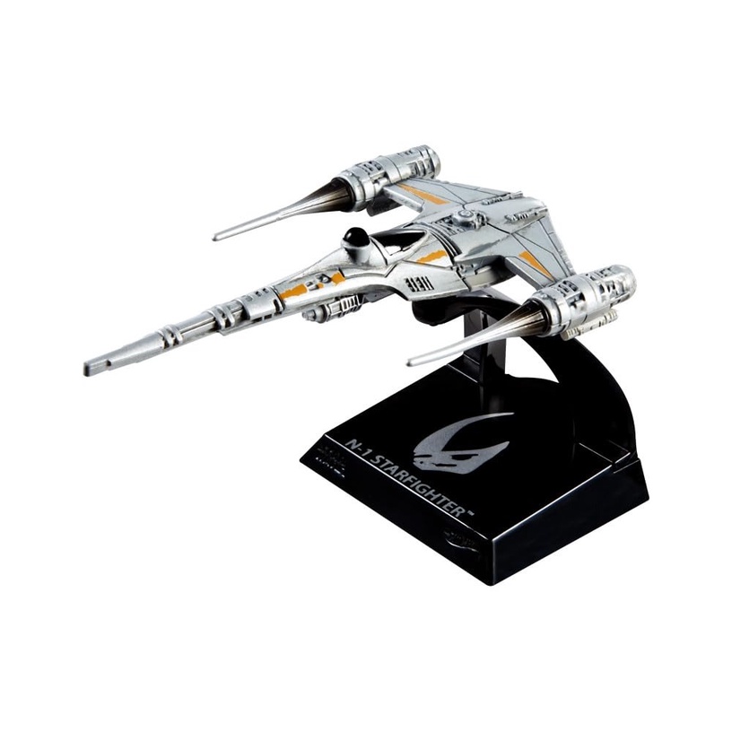Космический корабль Mattel Star Wars Starship Select N-1 Starfighter, черный/серый