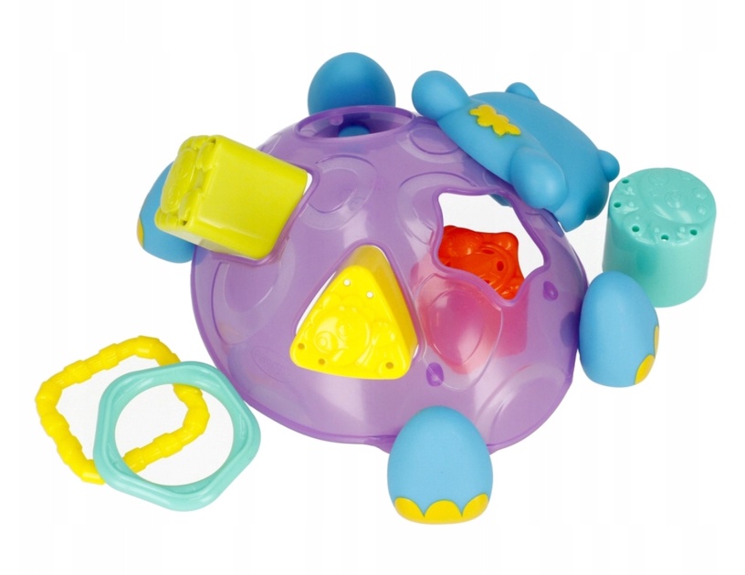 Vannitoa mänguasjade komplekt Playgro Hippo Sort & Stack, mitmevärviline