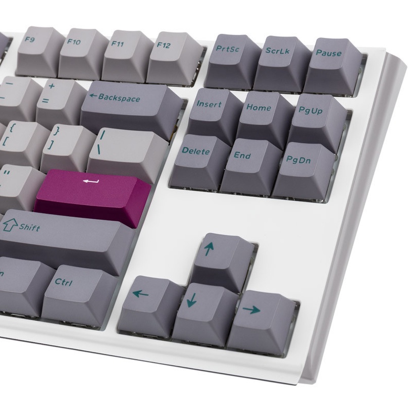 Клавиатура Ducky One 3 TKL One 3 TKL Cherry MX Red, EN, белый/серый/светло-серый