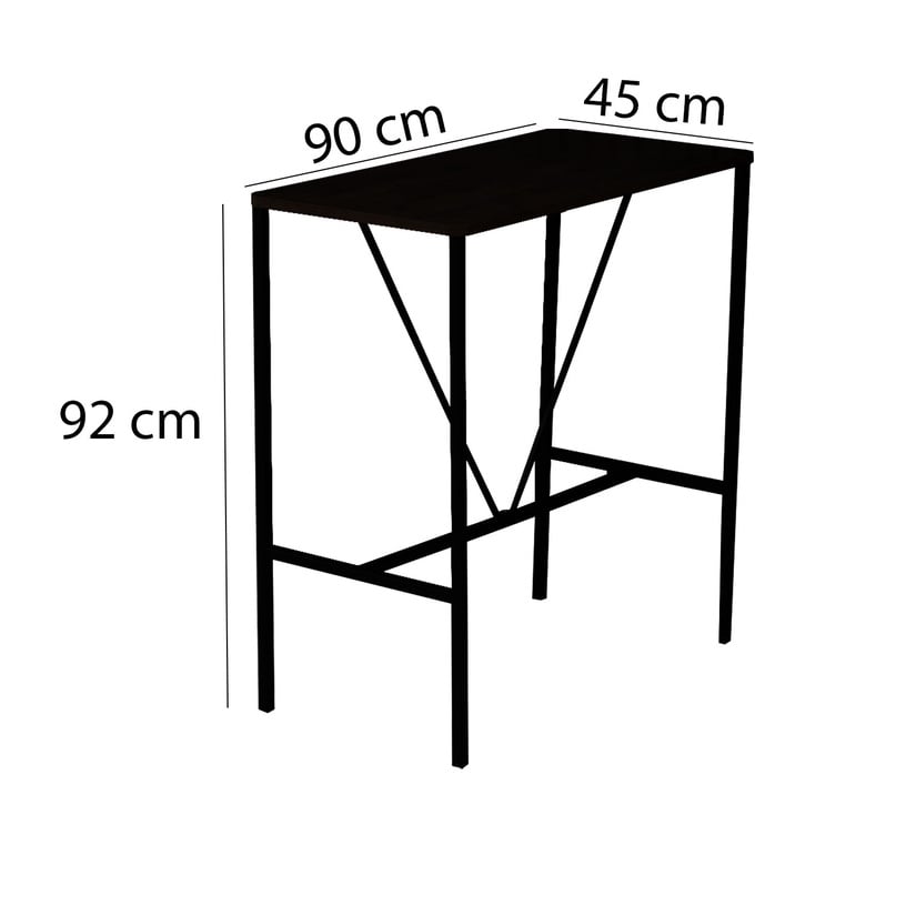 Ēdamistabas komplekts Kalune Design Nordic, melns/krēmkrāsas/valrieksts