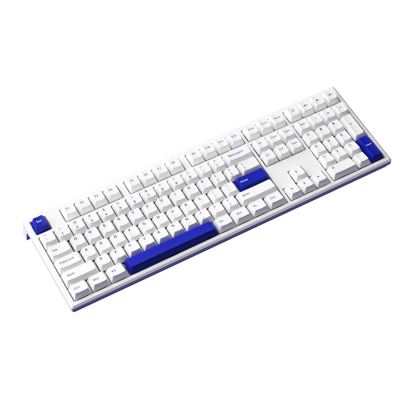 Клавиатура Akko MG108B V3 Pro Cream Blue, Английский (US), синий/белый, беспроводная