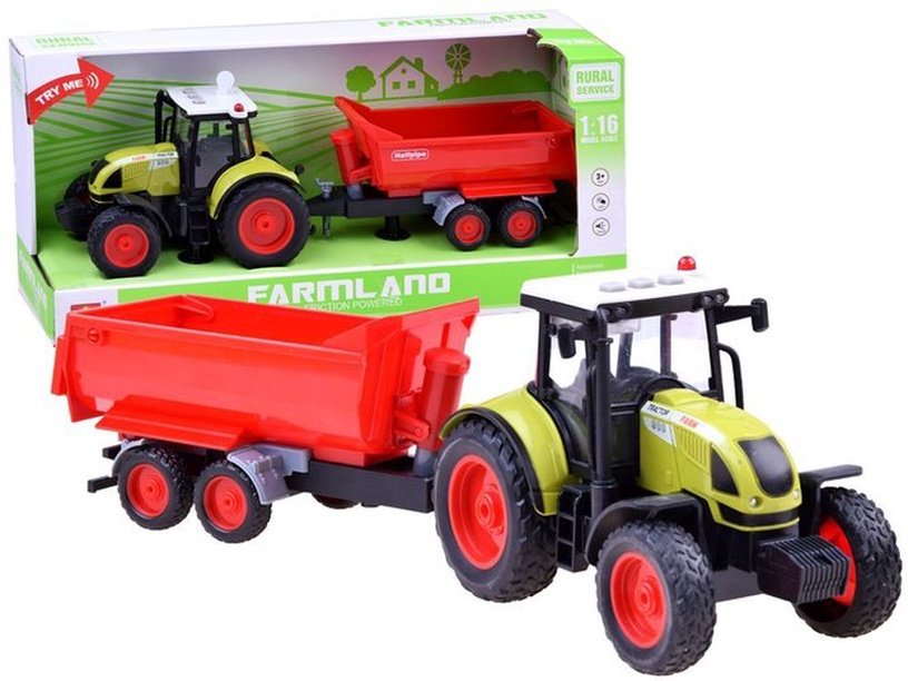 Rotaļu traktors Wenyi Rural Service Farmland, 1:16, daudzkrāsaina